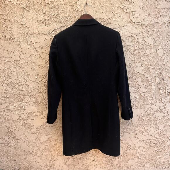 Sandro Black Pea Coat for Men - Picture 2 of 6